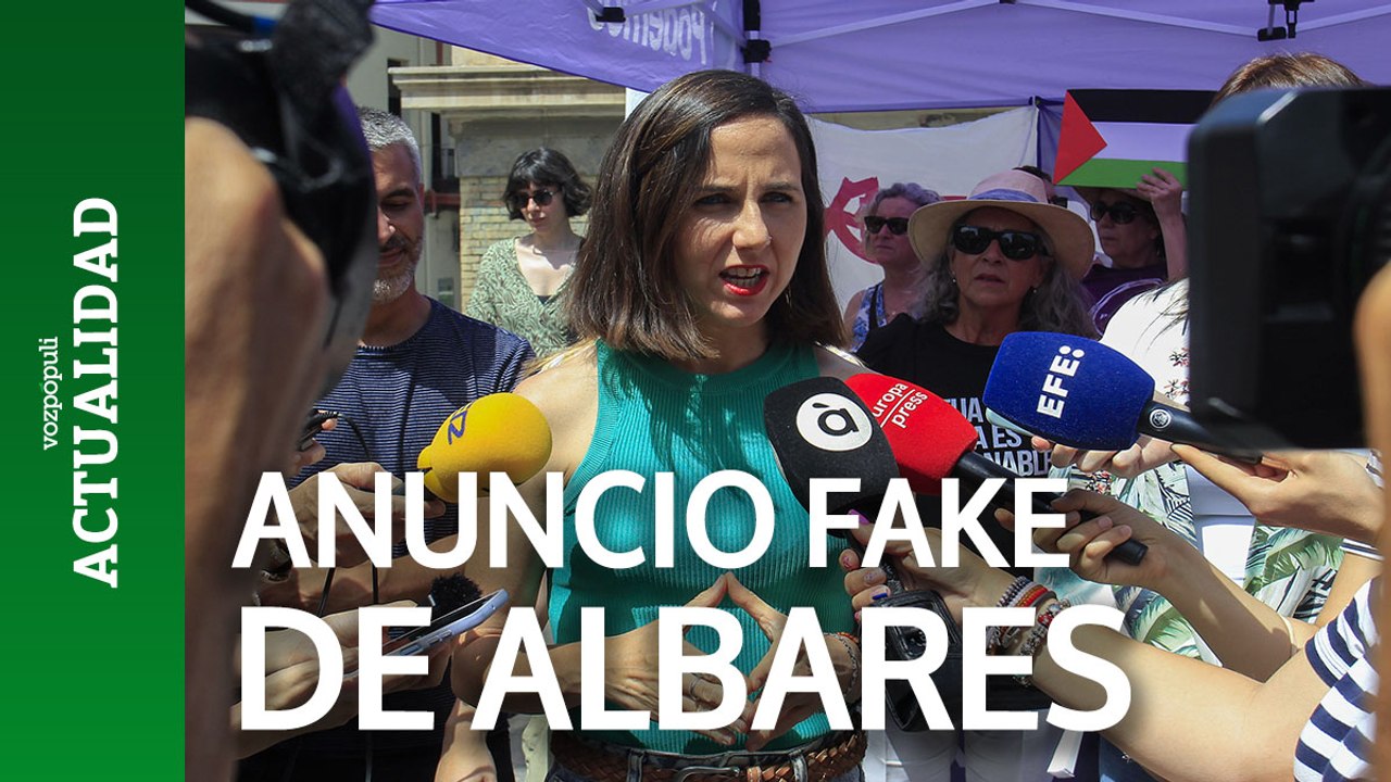 Belarra califica de bulo el anuncio de Albares sobre el proceso contra Israel