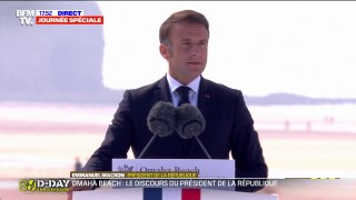 Emmanuel Macron à Omaha Beach: 