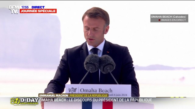 80 ans du Débarquement: Emmanuel Macron affirme que l'armada des Alliés était la plus vaste de tous les temps