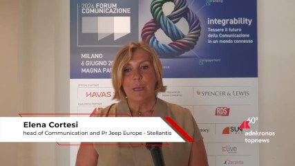 Download Video: Forum Comunicazione 2024, Cortesi (Jeep - Stellantis): “Tecnologie digitali permettono comunicazione interessante e personalizzata”