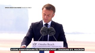 Emmanuel Macron : «Nous sommes tous, aujourd'hui, des enfants du Débarquement»