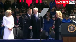 Biden yine bildiğiniz gibi! Sahnede olmayan sandalyeye oturmaya çalıştı