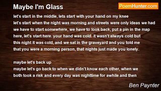 Ben Paynter - Maybe I'm Glass