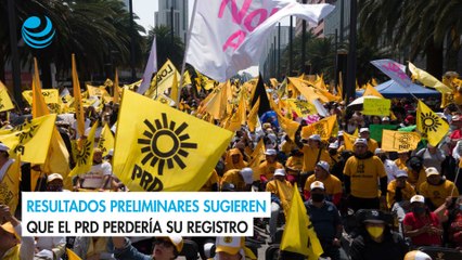 Resultados preliminares sugieren que el PRD perdería su registro