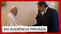 Fernando Haddad se encontra com o papa Francisco no Vaticano