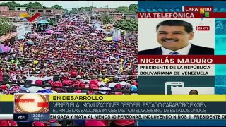 Movilizaciones en el Estado Carabobo respaldan gestión del Pdte. Maduro