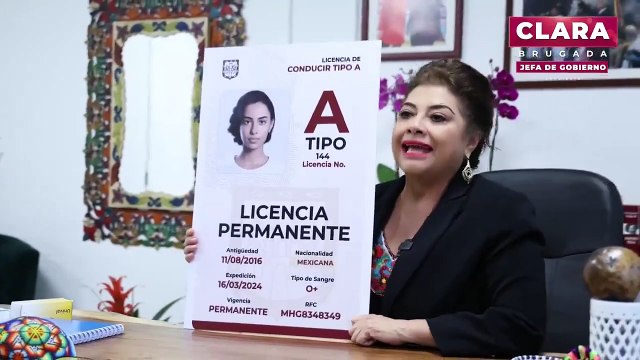 Clara Brugada prometió la vuelta de las licencias de conducir permanentes