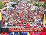 Carabobeños marchan en respaldo al Pdte. Nicolás Maduro y en rechazo a las sanciones imperiales