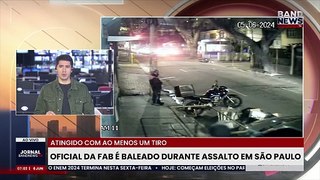 Oficial da FAB é baleado durante assalto em SP | BandNews TV