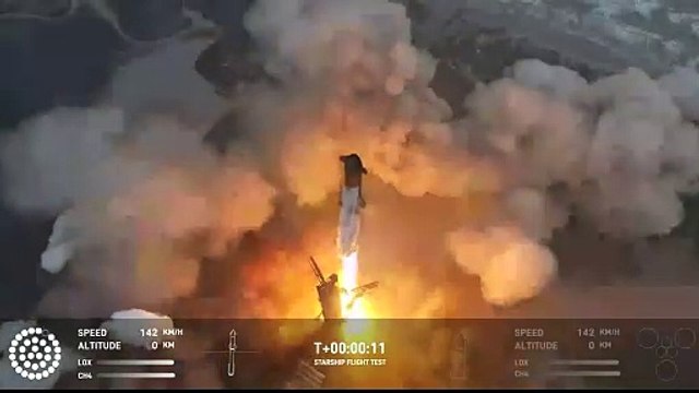 Starship, maior foguete do mundo, faz 1º voo bem-sucedido