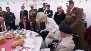 80 anni dal D-day. I reali inglesi a pranzo con i veterani