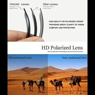 FAGUMA Sports Polarized Sunglasses For Men Cycling Driving Fishing 100% UV Protection