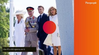 PHOTOS Charles III charmeur avec Brigitte Macron, ce geste tactile remarqué pendant les 80 ans du Débarquement