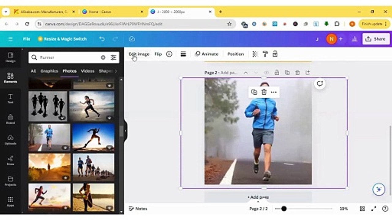 Run Text Effect Design
