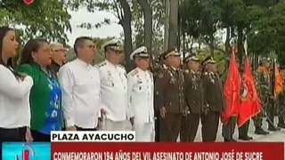 FANB conmemora 194 años del vil asesinato del Gran Mariscal de Ayacucho 