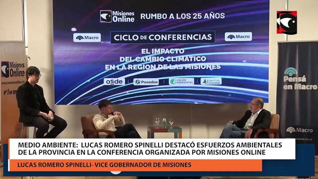 Medio Ambiente: Lucas Romero Spinelli destacó esfuerzos ambientales de la provincia en la Conferencia organizada por Misiones Online