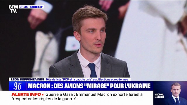Pour Léon Deffontaines (tête de liste PCF aux élections européennes), Emmanuel Macron instrumentalise le conflit ukrainien à des fins électorales