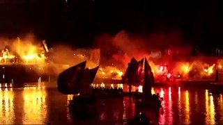 Scudetto Inter, la festa infinita: fuochi d?artificio della Curva Nord in Darsena