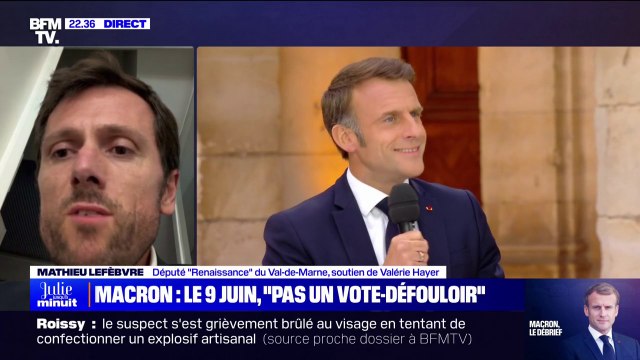 Mathieu Lefèvre: Emmanuel Macron a eu raison de rappeler aux Français à quel point le Rassemblement national est un danger mortel pour le pays et pour l'Europe