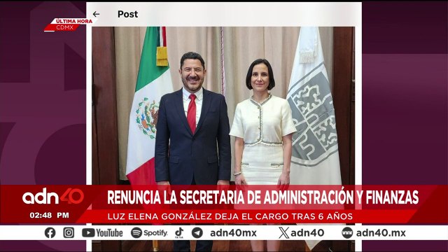 ¡Última Hora! Renuncia la Secretaria de Administración y Finanzas de la CDMX