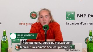 Roland-Garros - Andreeva retient le positif : “Je ne m’attendais vraiment pas à être en demi-finale !”