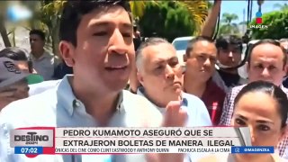 Pedro Kumamoto asegura que se extrajeron boletas electorales de manera ilegal
