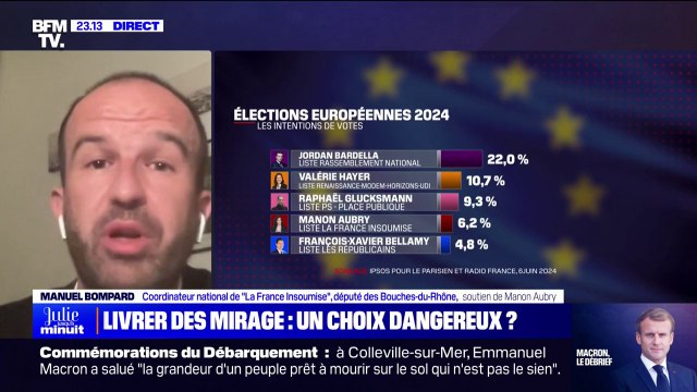 Manuel Bompard (LFI): Emmanuel Macron n'a rien dit qui va permettre de mettre un terme au génocide qui est en cours à Gaza