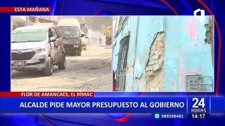 Alcalde del Rímac pide al gobierno mayor presupuesto para su distrito