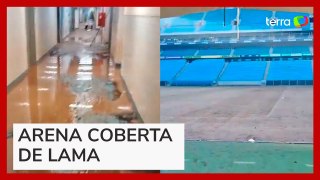 Vídeo mostra como ficou arena do Grêmio após inundação no RS