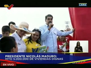 Jefe de Estado devela el Hito 5 millones de la Gran Misión Vivienda Venezuela