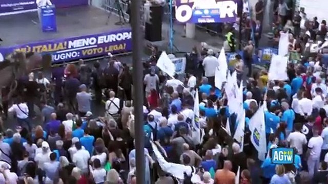 Salvini e Vannacci chiudono a Roma la campagna elettorale della Lega, ma la piazza è semivuota