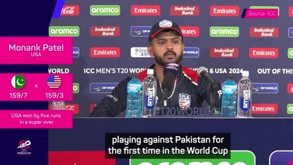 下载视频: Patel hails 'unbelievable' USA after shock World Cup win over Pakistan