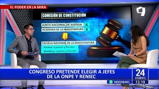 Jefes de la Reniec y ONPE serán elegidos por futuros miembros del Senado, según predictamen