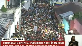 Bolívar | Habitantes del mcpio. Piar marchan en respaldo al Pdte. Nicolás Maduro