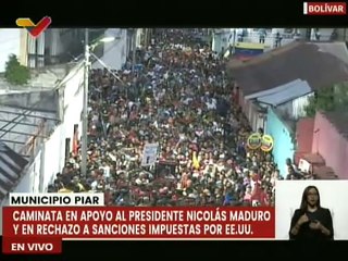 Download Video: Bolívar | Habitantes del mcpio. Piar marchan en respaldo al Pdte. Nicolás Maduro