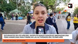 Estudiantes de 5to año del Instituto Roque González organizan una feria americana para financiar las actividades del último año