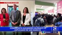 Alejandro Muñante fue rechazado por estudiantes de la UNMSM en evento