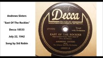 Andrews Sisters - East Of The Rockies (1942)