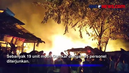 Kebakaran Besar Lapak Barang Bekas Seluas 3 Ha Terbakar di Joglo Jakbar