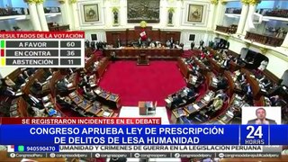 Congreso aprueba dictamen que limita alcances de delitos de lesa humanidad: ¿en qué consiste?