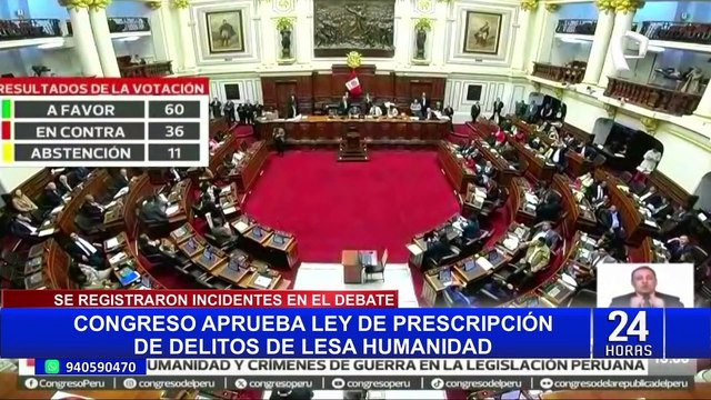 Congreso aprueba dictamen que limita alcances de delitos de lesa humanidad: ¿en qué consiste?