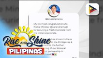 PBBM, nagpaabot ng pagbati kay Indian PM Modi