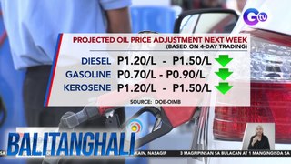 May posibleng halos mahigit pisong rollback sa kada litro ng diesel sa susunod na linggo | Balitanghali