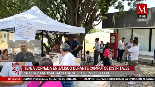 Tensa jornada durante el cómputo distrital de elección en Jalisco