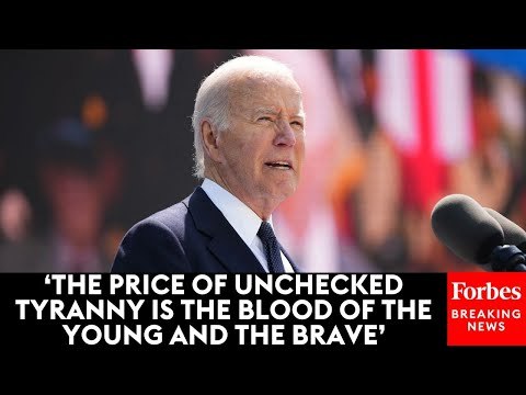 JUST IN: Biden Delivers Powerful Message Against Authoritarianism During D-Day Commemoration Speech