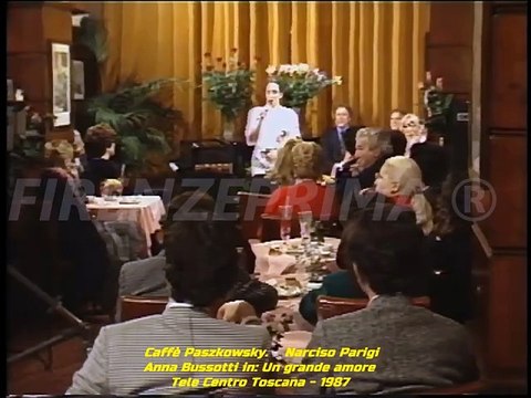 Caffè Paszkowsky. di Narciso. Parigi ultima puntata. Anna Bussotti in Un grande amore - TCT - 1987