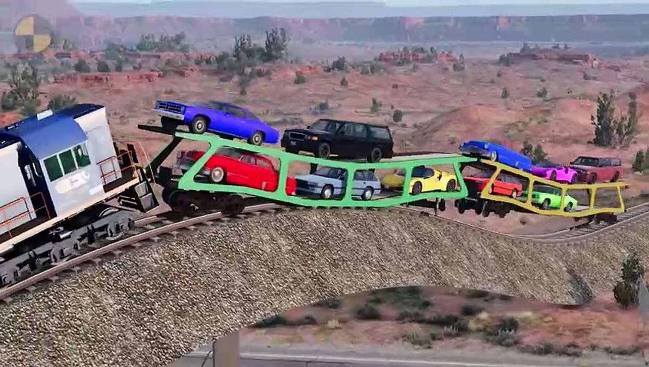 Trains vs Little Hill  #84 BeamNG.Drive