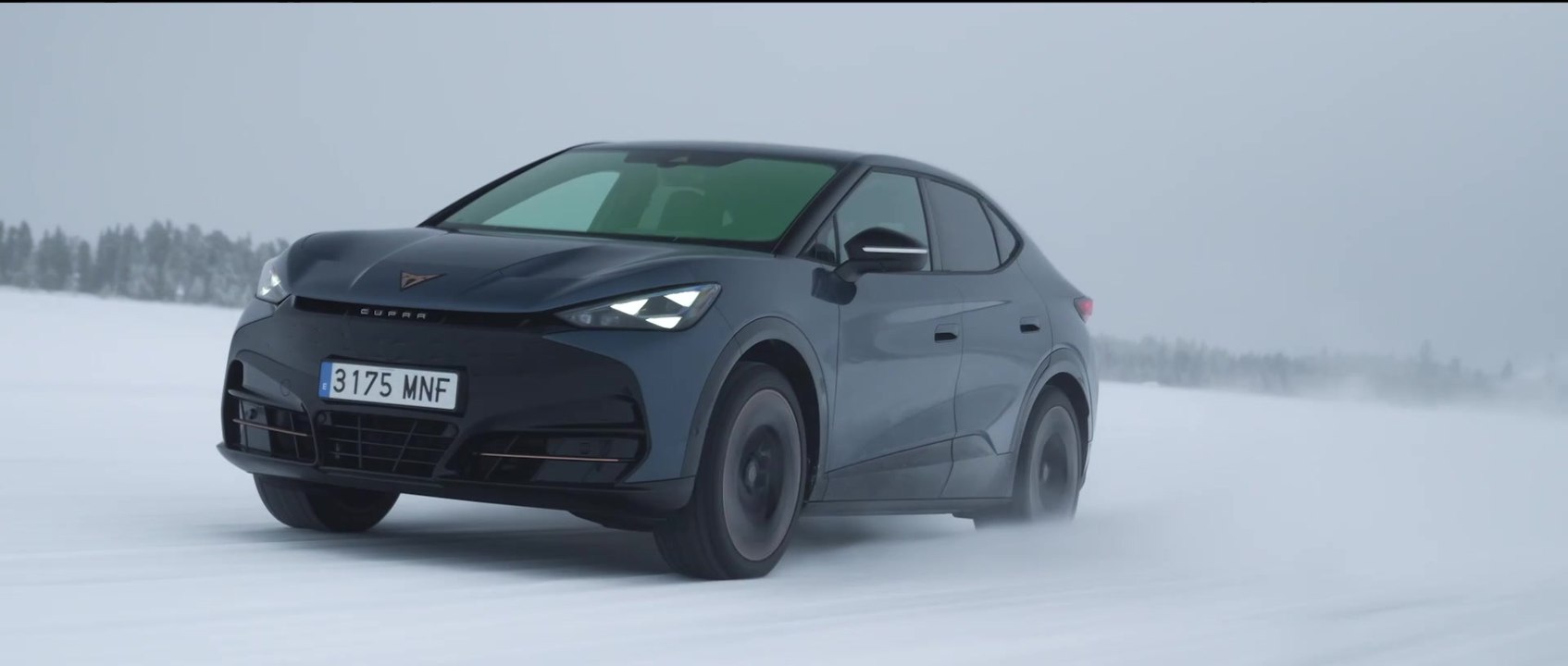 Lucas di Grassi challenges Lapland's extreme conditions with the CUPRA Tavascan