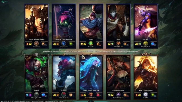 Katarina Vs Yasuo Mid - League Of Legends Ranked Gameplay 34 2020 05 16