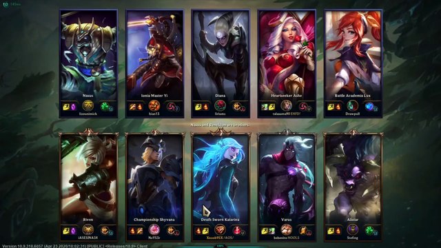 Katarina Vs Diana Mid - League Of Legends Ranked Gameplay 22 2020 05 02